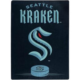 Kraken OFFICIAL NHL "Inspired" Raschel Throw Blanket;  60" x 80"